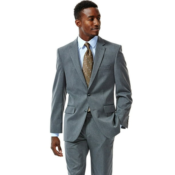 Haggar - Men's Haggar Straight-Fit Suit Jacket Dark Gray - Walmart.com ...