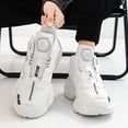 thumbnail image 2 of Men's White Low-Top Sneakers with Cushioned EVA Sole& Casual Attire - Low-Top Design (No Bulk)  & Breathable  Upper - All-Season Comfort Round Toe Casual Shoes, Cushioned Insole for, Outdoor, 2 of 5