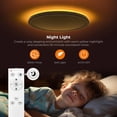 thumbnail image 4 of Matane 12in LED Flush Mount Ceiling Light Fixture with Remote Control, Nightlight 2000K Warm, 3000K-6500K Adjustable, Lo, 4 of 8