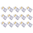 thumbnail image 2 of BRIGHTFUFU Conector de Crimp Cable del cable Ethernet de 100pcs RJ45 End CAT CAT 5E Conector de cable de red, 2 of 8