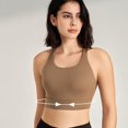 thumbnail image 7 of Women Bras Sports Fitness Bra Yoga Running Bra Dry Wicking Bra Bras for Women No Underwire Coffee S, 7 of 7
