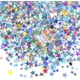 thumbnail image 1 of Confeti en forma de estrella de 60 g, confeti de mesa con purpurina, estrellas de lámina metálica para decoraciones festivas de bodas y fiestas (plata holográfica, 10 mm y 6 mm) ER, 1 of 5
