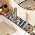 thumbnail image 2 of Yayeee Faucet Mat for Kitchen Sink 14.7" Diatomite Long Splash Guard Pad, Geometric Stripes, 2 Pack, 2 of 7