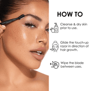 Japonesque Brow Touch Up Eyebrow Razor, 3 Pack