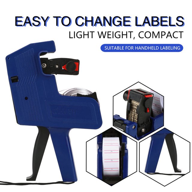 ,Grocery Expiration Friday Tag Label,Three Colors MX5500 Labeler 8 Digits Price Tag Retail Tool Include Labels Ink Refill