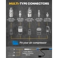 thumbnail image 6 of Kohree 4 Tire Inflation & Deflation System, Up to 200" Wheelbase, Fast Air Up Air Down Kit, 13FT+8.2FT Air Hose & Digital Pressure Gauge for Truck Car Motorcycles Off Road Vehicle, 6 of 9