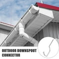 thumbnail image 3 of FUTUREORYY Iron Gutter Holder 2Pcs Silver For Roof Gutter Accessories Home Improvement, 3 of 7