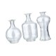 thumbnail image 5 of Juego de 3 jarrones de cristal pequeños para mesa, estilo moderno y minimalista, ideales para bodas. Claro, 5 of 9