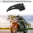 thumbnail image 3 of Gancho Colgante para Motocicleta Cuadrado Soporte para Casco de Motocicleta Equipaje Bolsa para Scooter Bicicletas Negro 78mm de Longitud, 3 of 7