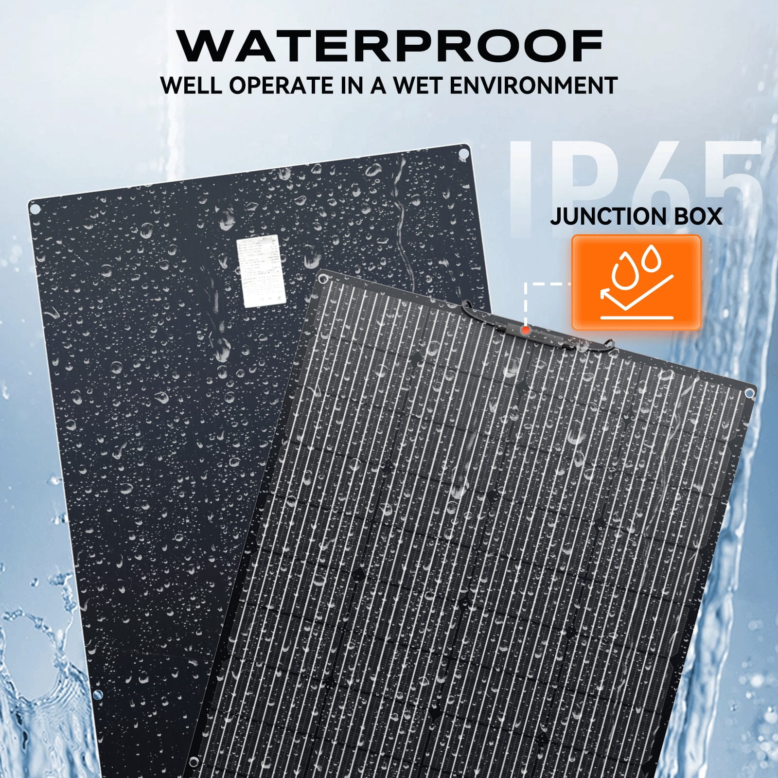 WERCHTAY 12V 200W Portable Flexible Solar Panel Mono Power RV Camping Home Boat Off-Grid