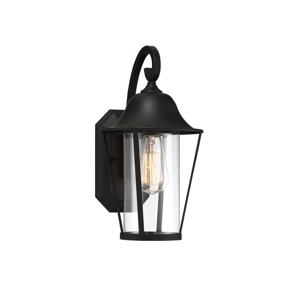 Trade Winds Lighting 1-Light Wall Sconce In Matte Black