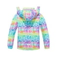 thumbnail image 7 of XXWXYD Kids Waterproof Raincoat with Hood, Winter Windbreaker Jacket for Girls Boys Lightweight Outdoor Rainwear Coat, 7 of 7