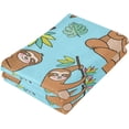 thumbnail image 3 of SKYSONIC Sloth Soft Hand Towels set of 2, Absorbent Bath Towel Decorative Fingertip Towels for Bathroom Gym Spa Hotel Beach Swimming Pool,14.4" x 28.3", 3 of 7