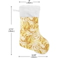 thumbnail image 2 of Coolnut 17.7 Inch Christmas Stockings, 2 PCS Cute Golden Unicorn Presonalized Large Stocking Sock for Family Holiday Xmas Party Decorations, 2 of 7