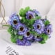 thumbnail image 2 of Ramo de Flores Artificiales de Girasol y Copos de Nieve para Decoración de Sala de Estar., 2 of 4