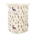 thumbnail image 3 of SIfdSeng Get it Fast Patterned Linen Laundry Hamper Without Lid Large Open Top Stylish and Breathable Fabric for Bedroom Or Bathroom Easy and Durable Design, 3 of 5