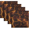 thumbnail image 5 of GZHJMY Molten Lava Texture Napkins Reusable Washable Cloth Napkins Set of 4, Soft Comfortable Dinner Napkins for Family Weddings Holiday Party 20 X 20 Inch Washcloths, 5 of 7