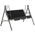 thumbnail image 1 of Yuarrent Funda de asiento columpio de 150cm, cojín impermeable para silla, Patio, jardín, asiento exterior, funda protectora para asiento a prueba de Jardín y Patio negro Yuarrent HA005111-05, 1 of 6