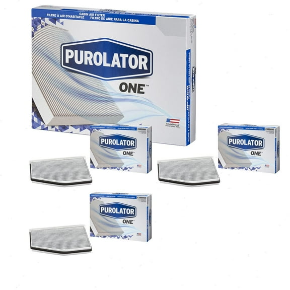 3 pc Purolator ONE C35586C Cabin Air Filters for HVAC Heating Ventilation Air Conditioning Vent Filters
