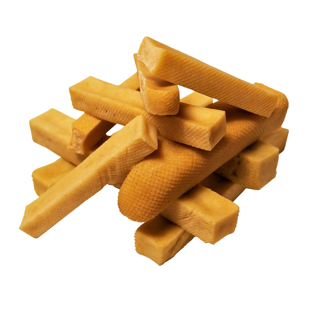 100% Natural; Himalayan Yak Cheese Dog Treat & Chews; Grain-Free; Gluten-Free; Dental Chews; 4 Count; Large-15 oz