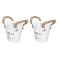 thumbnail image 4 of 2Pcs Iron Succulents Planter Decorative Flowerpots Balcony Flower Buckets, 4 of 7