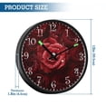 thumbnail image 3 of Voice Activated Clock with Glow Light 12 Inch Large Silent Wall Clock Battery Operated for Home Decor Red Rose Arrangements, 3 of 8