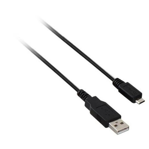 V7 - Câble USB - USB (M) à Micro-USB Type B (M) - USB 2.0 - 6 ft - Noir