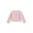 thumbnail image 1 of xiaxaixu Cardigan Tricoté pour Bébé Fille, Mignon Manches Longues Col Rond Couleur Unie Pull Boutonné, 1 of 8