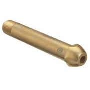 Regulator Inlet Nipple, Oxygen, 1/4 in (NPT), 2-1/16 in L, Brass, CGA-540