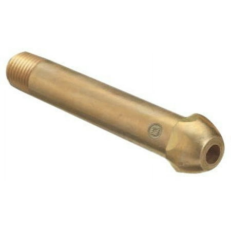 Regulator Inlet Nipple, Oxygen, 1/4 in (NPT), 2-1/16 in L, Brass, CGA-540