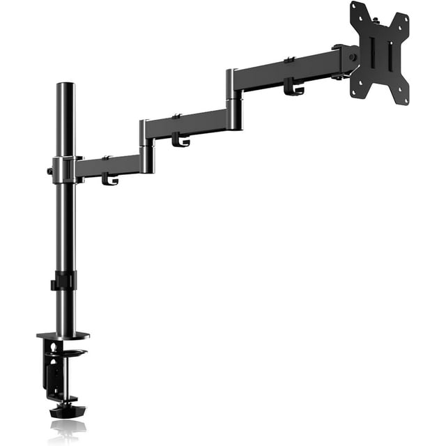 Bras pour Moniteur Simple Support de Bureau pour Moniteur Simple Support de Moniteur Réglable pour Écran Supporte jusqu'à Lb x Support de Moniteur Vesa