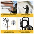 thumbnail image 4 of 650W Airless Paint Sprayer with Cart & Extension Pole, Paint Gun Kit for Home & Commercial Use, 4 of 12