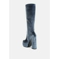 thumbnail image 4 of Lazuli High Block Heel Velvet Boot, 4 of 11