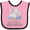 Pink and Black, variant on Will You Be My Godparents? Boys or Girls Baby Bib