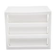 thumbnail image 3 of Desktop Storage Box 3-layer Jewelry Box Desk Organizer W/ Drawer Cosmetics Organizer Box, 3 of 21
