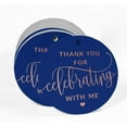 thumbnail image 2 of Inkdotpot Real Rose Gold Foil Thank You For Celebrating With Me Birthday Tags Favor Hang Paper Tags 100 Pieces, 2 of 6