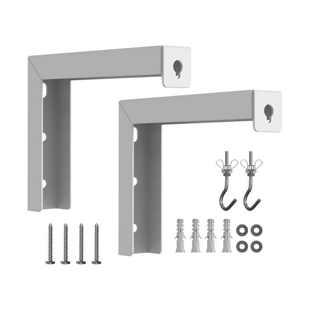 kurtrusly Universal Projector Curtain Mount Bracket Metal Construction Easy Installation Makes Setup Effortless Concrete Walls