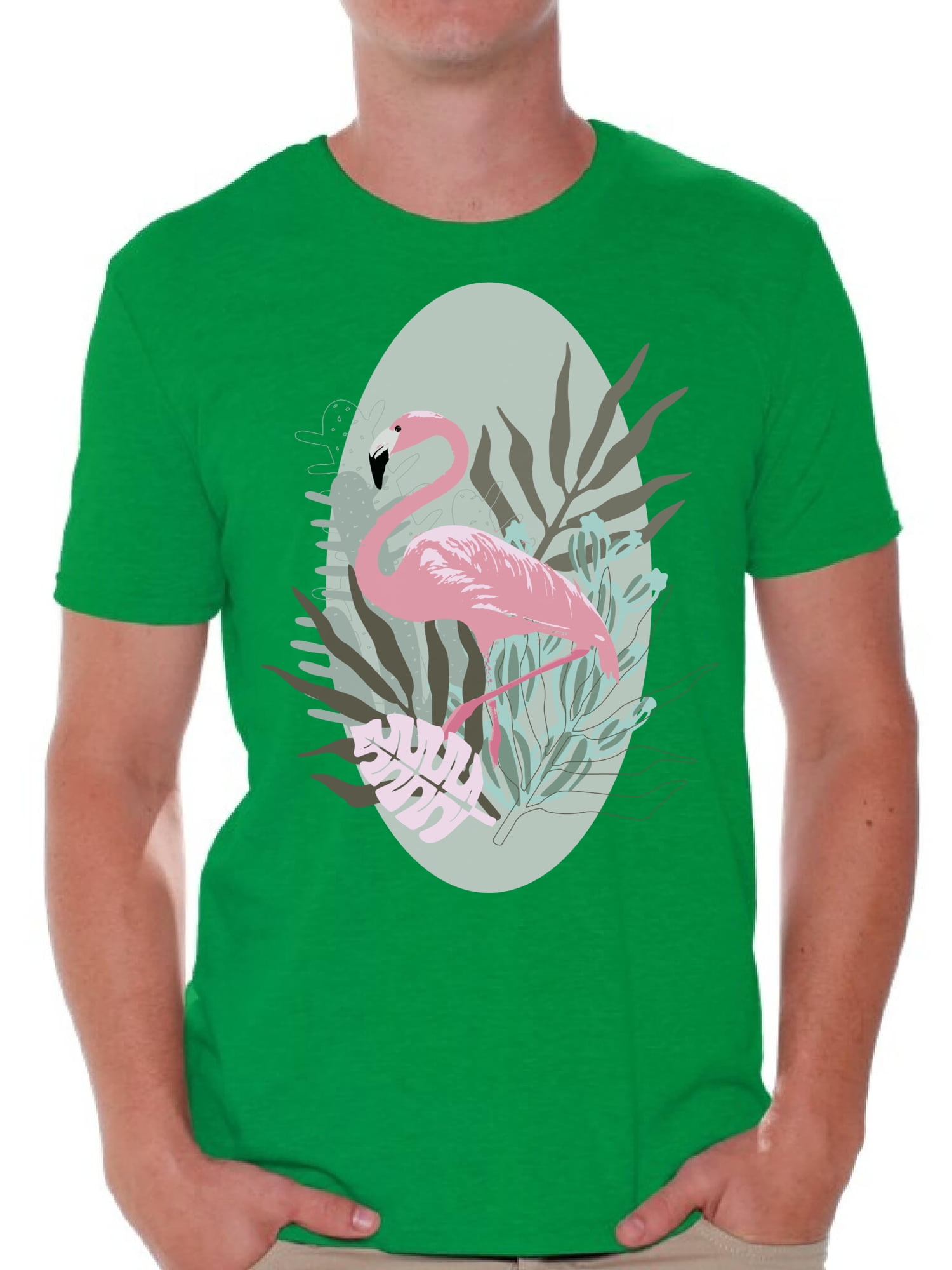 Awkward Styles Tropical Flamingo T Shirt for Men Summer Mens Shirts