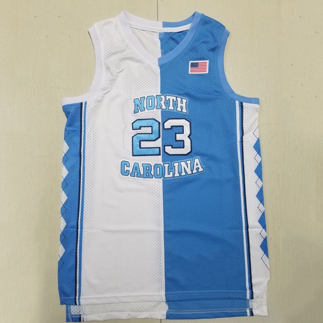 North Carolina American Version Ncaa North Carolina University No. 23 Jordan Jersey Embroidered Cross-Border Basketball Uniforms Replica Player Name Jersey