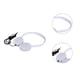 thumbnail image 5 of Bearachild Auriculares para juegos Auriculares estéreo de 3,5 mm con cable + micrófono para PC Computadora Gamer Teléfono y Comunicación Blanco, 5 of 5
