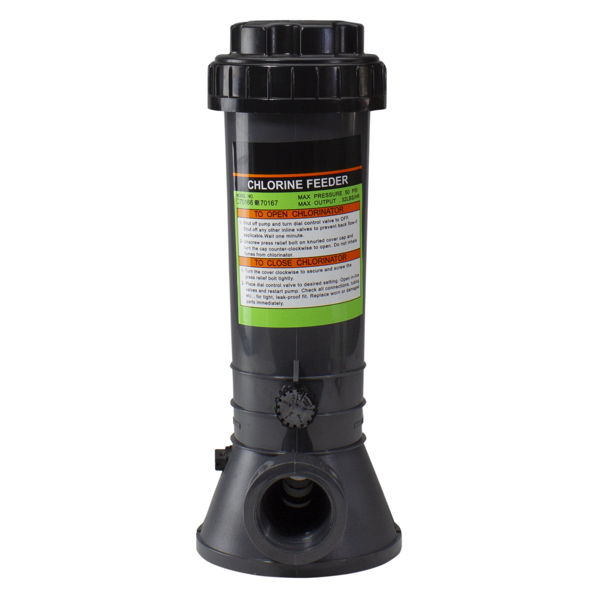 Automatic InLine Chlorinator Chemical Feeder, 9lb Capacity