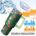 thumbnail image 3 of 40 Oz Holiday Santa Reindeer Tumbler With Handle, Xmas Coffee Travel Mug, Christmas Gift, 3 of 4