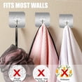 thumbnail image 4 of Ganchos adhesivos Ficarrico, ganchos de pared para cocina, 20 paquetes, ganchos inoxidables, utilidad reutilizable, 4 of 6
