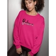 thumbnail image 2 of Believe Daisies Sweatshirt Women -Image by Shutterstock, Female XX-Large, 2 of 4