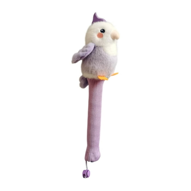Colaxi Little Bird Doll Badminton Racket Handle Cover Elastic Tennis Grip Protector Violet