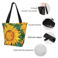 thumbnail image 4 of Balery Vibrant Sunflower Painting Bolsa de Hombro con Diseño, Bolsa Grande y Duradera, Bolsa Versátil para Compras, 4 of 6