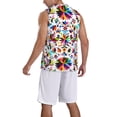 thumbnail image 5 of Rocae Mexican Bright Style for Men's Basketball Jersey Lightweight and Breathable Athletic Tank Top,Quick-Drying Sports Jersey X-Large, 5 of 9