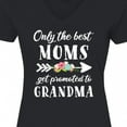 thumbnail image 4 of Inktastic Only the Best Moms Get Promoted to Grandma Women's V-Neck T-Shirt, 4 of 5