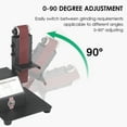 thumbnail image 4 of Amdohai 250W Vertical & Horizontal Mini Belt Sander Electric Sanding Polishing Grinding Machine Grinding Sander Grinder, 4 of 7