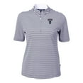 thumbnail image 2 of Women's Cutter & Buck  Navy Howard Bison DryTec Virtue Eco Pique Stripe Recycled Polo, 2 of 3